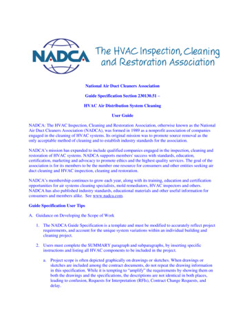 National Air Duct Cleaners Association Guide . - Duct Cleaning Service
