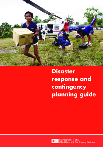 Disaster Responseand Contingency Planningguide - PreventionWeb 