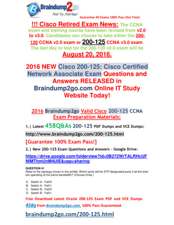 The CCNA Exam And Training Course Have Been Revised From V2.0 To V3.0 .