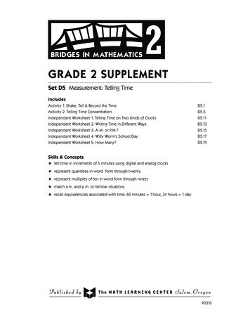 GRADE 2 SUPPLEMENT - NYS Common Core Math Standards