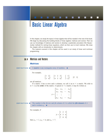 Basic Linear Algebra - UFRGS