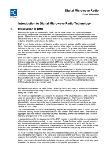 Introduction To Digital Microwave Radio Technology - AT Communication