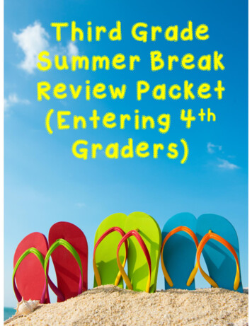 Third Grade Summer Break Review Packet (Entering 4 Graders)