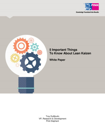 5 Important Things To Know About Lean Kaizen - Pink Elephant