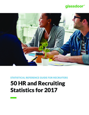 STATISTICAL REFERENCE GUIDE FOR RECRUITERS 50 HR And Recruiting .