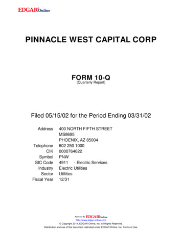 Pinnacle West Capital Corp