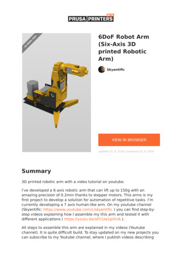 Y 6DoF Robot Arm (Six-Axis 3D Printed Robotic Arm)