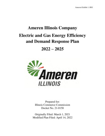 Ameren Illinois Company Electric And Gas Energy Efficiency And Demand .