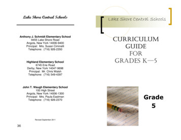 5th Grade Curriculum Guide 2 - Lake Shore Middle School