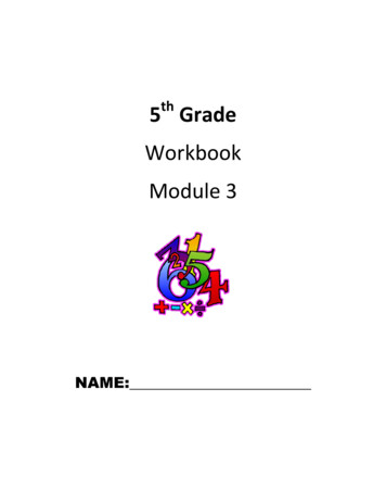 Workbook Module 3 - 5th Grade Math