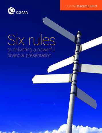 Six Rules - CGMA