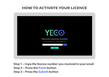 How To Activate Your Licence - Webydo