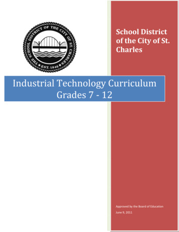 Industrial Technology Curriculum Grades 7 - 12