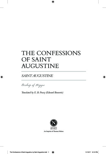 THE CONFESSIONS OF SAINT AUGUSTINE - Westminster Bookstore