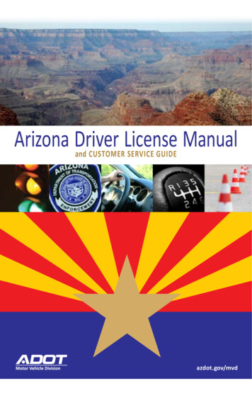 Arizona Driver License Manual - ADOT