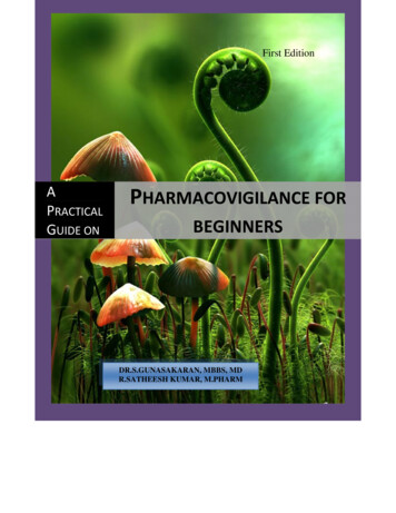 PHARMACOVIGILANCE FOR PRACTICAL BEGINNERS - Cliniminds