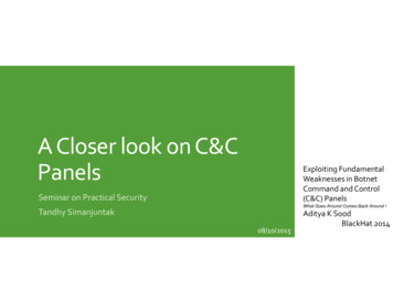 A Closer Look On C&C Panels Exploiting Fundamental Weaknesses In Botnet