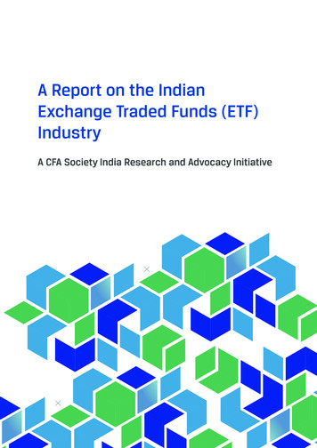 A Report On The Indian Exchange Traded Funds (ETF) Industry