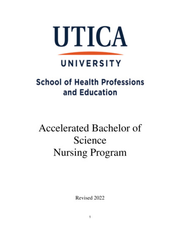 Utica College Accelerated Bachelor Of Science Nursing Program