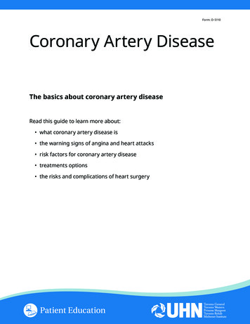 Coronary Artery Disease - UHN