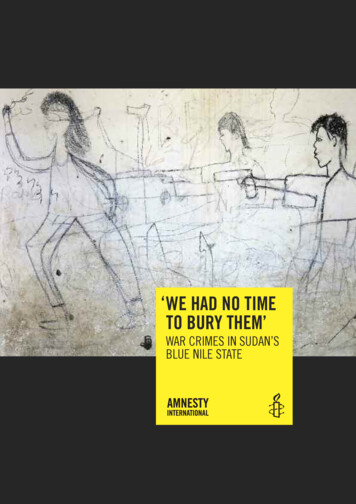 We Had No Time To Bury Them' - Amnesty International USA