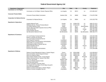 Federal Government Agency List - Federal Executive Boards