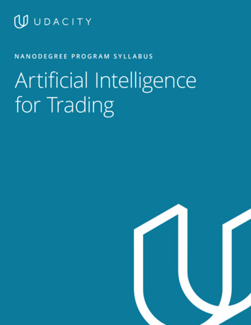 AI For Trading Learning Nanodegree Program Syllabus