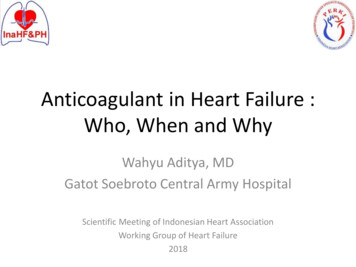Anticoagulant In Heart Failure : Who, When And Why