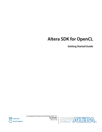 Altera SDK For OpenCL - New Mexico State University