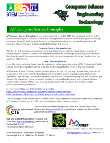 AP Computer Science Principles - SharpSchool