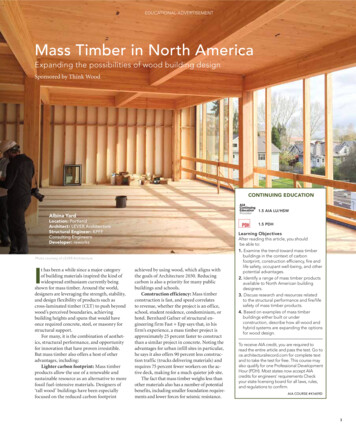 Mass Timber In North America