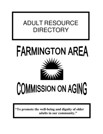 Adult Resource Directory