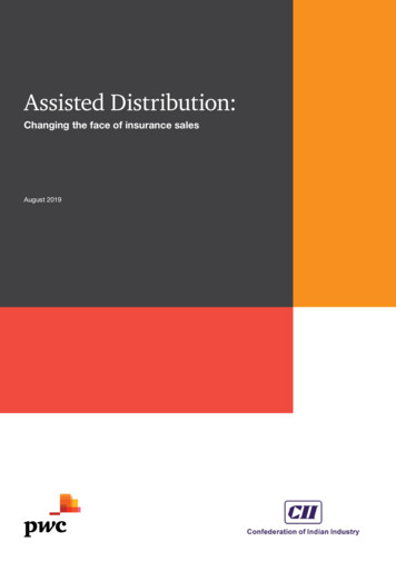 Assisted Distribution: Changing The Face Of Insurance Sales - PwC