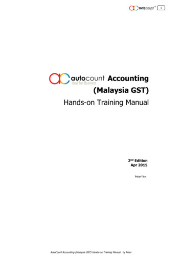 Accounting (Malaysia GST) - Auto
