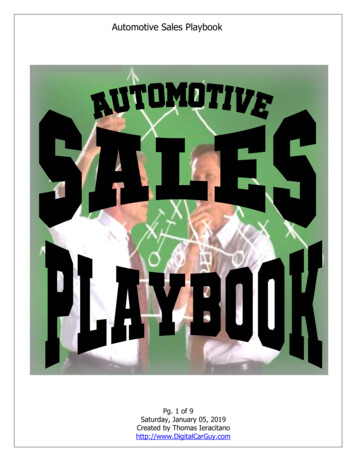 Automotive Sales Playbook