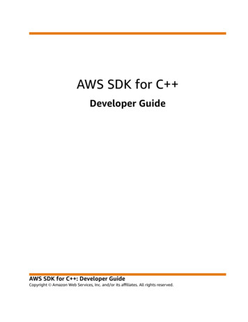 AWS SDK For C - Developer Guide