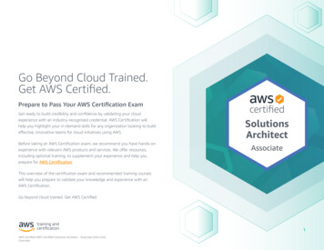 Go Beyond Cloud Trained. Get AWS Certified.