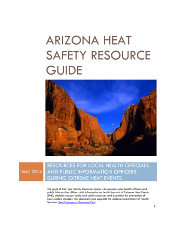 Arizona Heat Safety Resource Guide - Arizona Department 