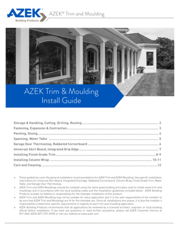 AZEK Trim Moulding Install Guide