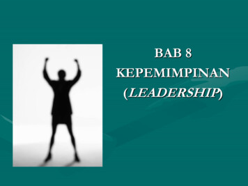 Bab 8 Kepemimpinan (Leadership) - Uny