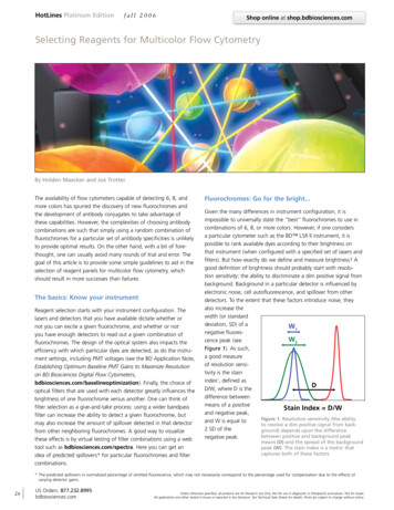 Selecting Reagents For Multicolor Flow Cytometry - University Of Washington