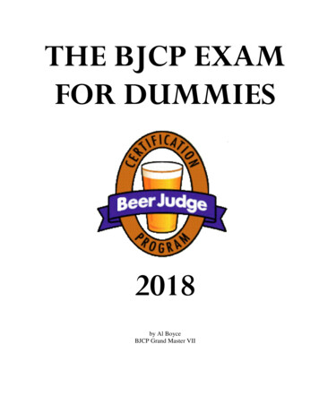 THE BJCP EXAM FOR DUMMIES - The Beer Sage