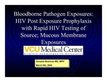 Bloodborne Pathogen Exposures: HIV Post Exposure Prophylaxis With Rapid .