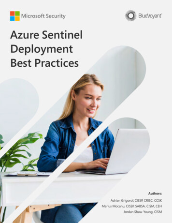Azure Sentinel Deployment Best Practices - IT Best Of Breed