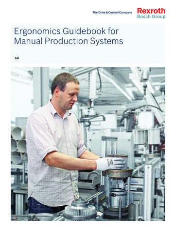 Ergonomics Guidebook For Manual Production Systems - Valin