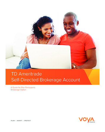 TD Ameritrade Self-Directed Brokerage Account - Ready