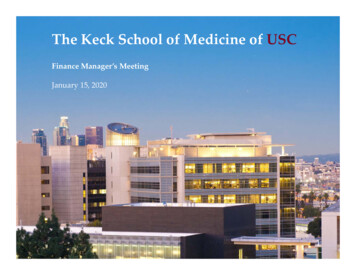 The Keck School Of Medicine Of USC