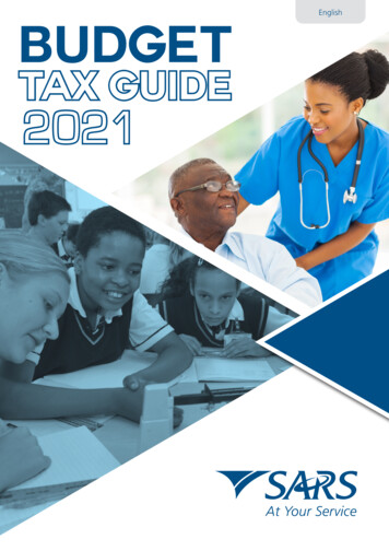 TAX GUIDE 2021 - South African Revenue Service