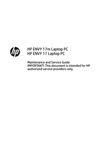HP ENVY 17 Laptop PC HP ENVY 17m Laptop PC