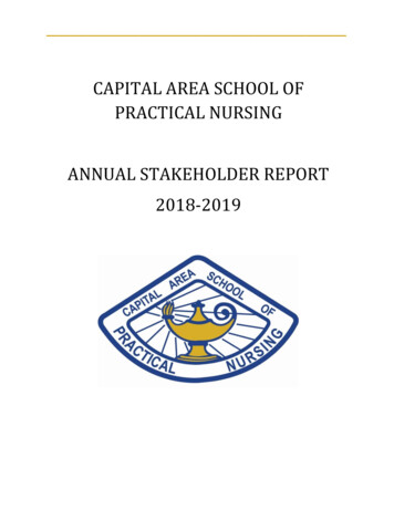 Capital Area School Of Practical Nursing Annual Stakeholder Report 2018 .